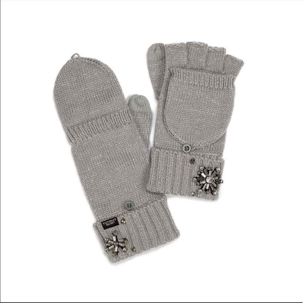 Victoria's Secret Sparkly bling mittens gloves